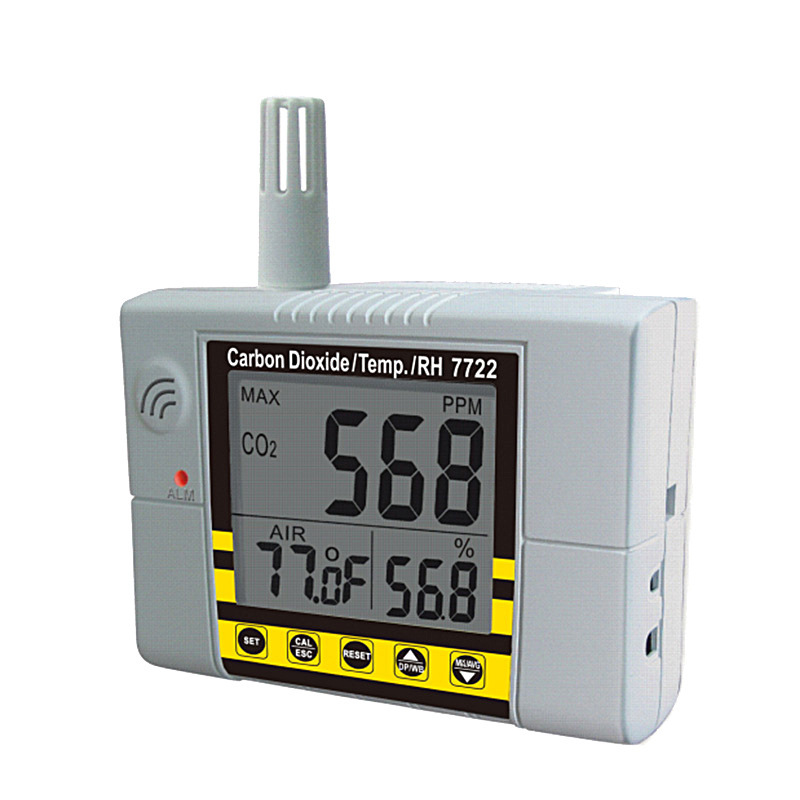衡欣 AZ7722二氧化碳检测仪 CO2测试仪 温湿度检测报警器AZ7722