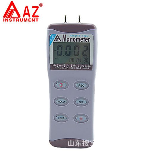 台湾衡欣 AZ8205数显压力计 公英制压力计 微压差计 电子压差计