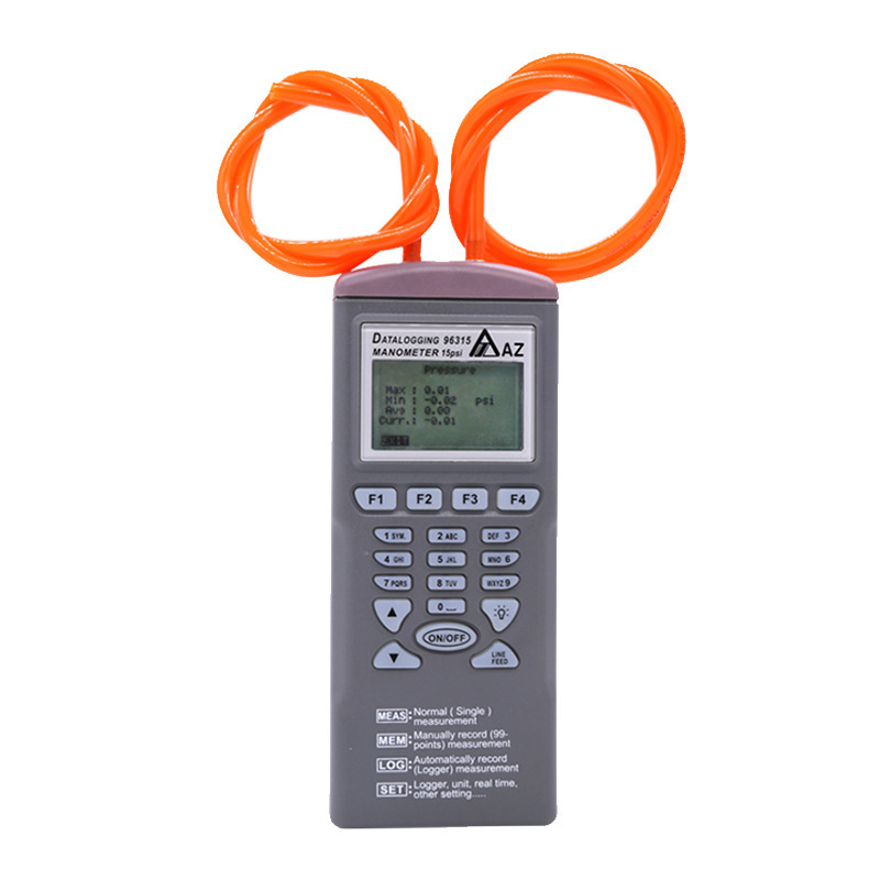 衡欣AZ96315数字压力计 空气压力表 电子压差表