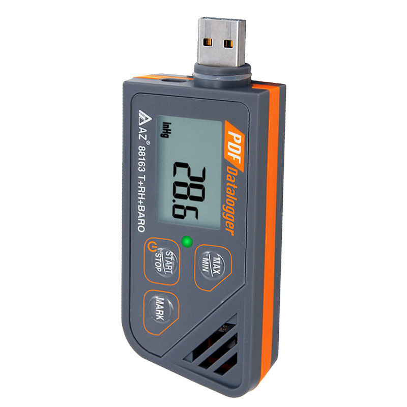 衡欣AZ88160温度记录仪USB仓库冷链医药温度储存仪