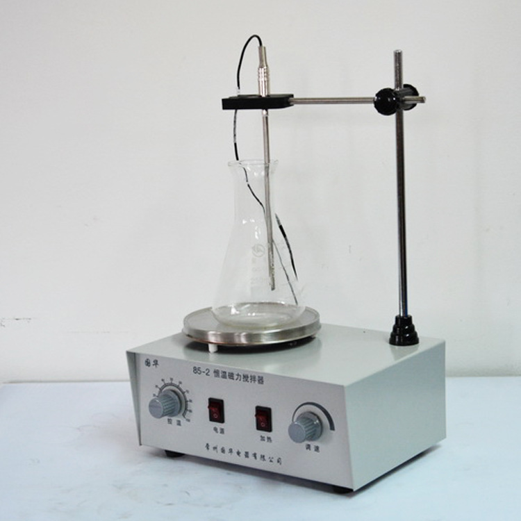 85-2恒温磁力搅拌器 加热控温不锈钢搅拌机 国华仪器