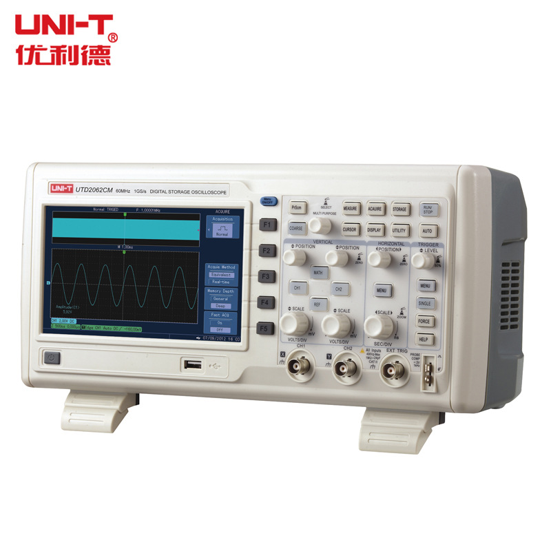 优利德UTD2062CM 示波器 60M双通道数字储存示波器