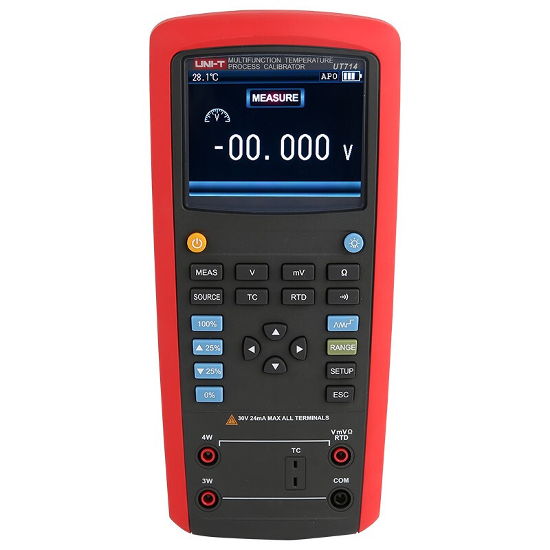 优利德UNI-TUT714/715 热电偶热电阻温度校准仪多功能校正仪