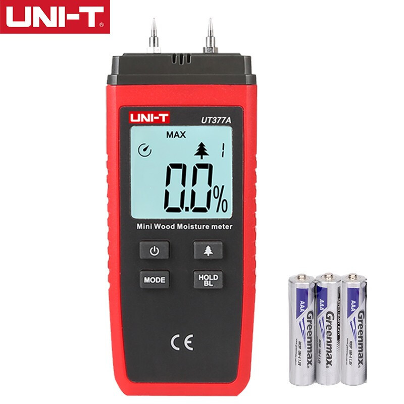 优利德UNI-TUT377A 迷你木材水分测试仪含水率测量仪木制品