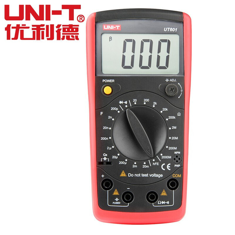优利德UNI-TUT601 手持式万用表电阻电感电镀电容表 UT601