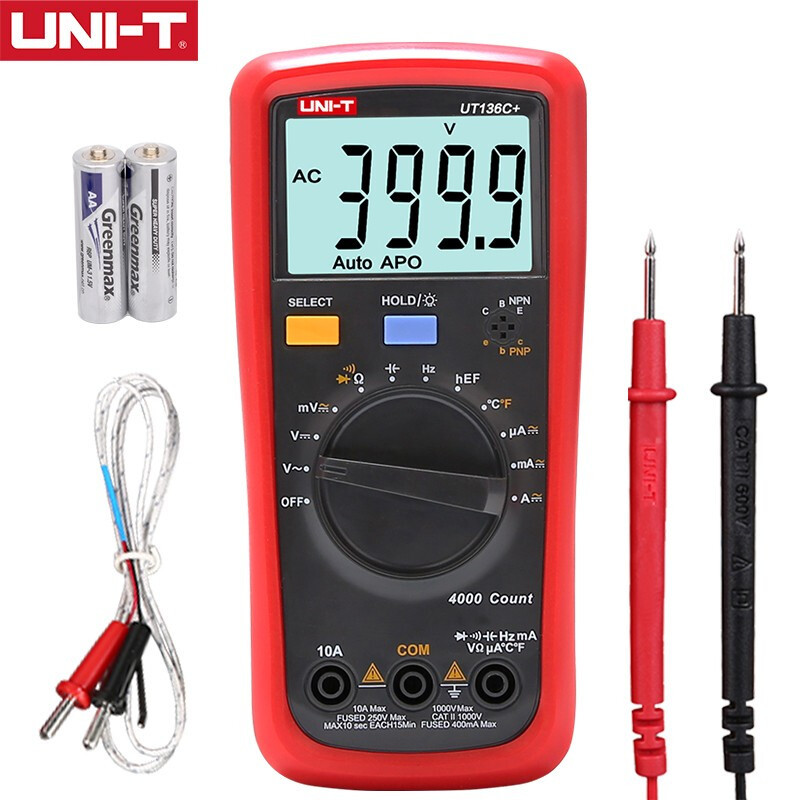 优利德UNI-T万用表迷你掌上型 UT33A+ UT33B+ UT33C+