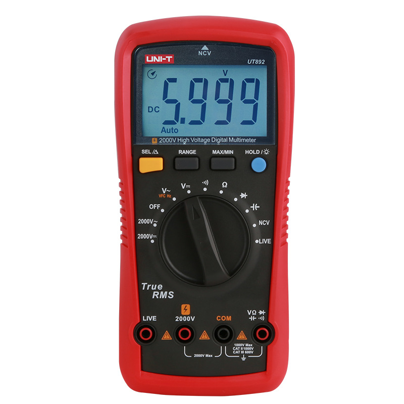 优利德UT892 2000V 数字万用表