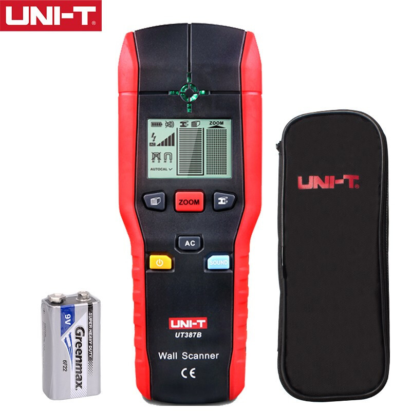优利德UNI-T UT387B 墙体探测仪多功能墙壁内电线水管金属木材