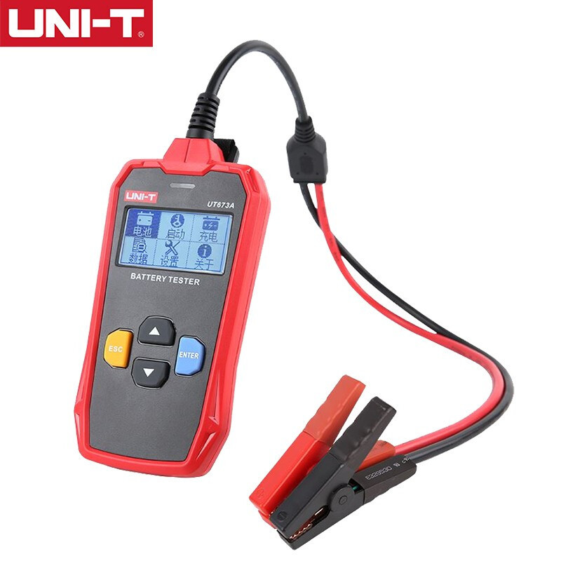 优利德UNI-TUT673A/UT67蓄电池测试仪12V/24V汽车电瓶检测仪