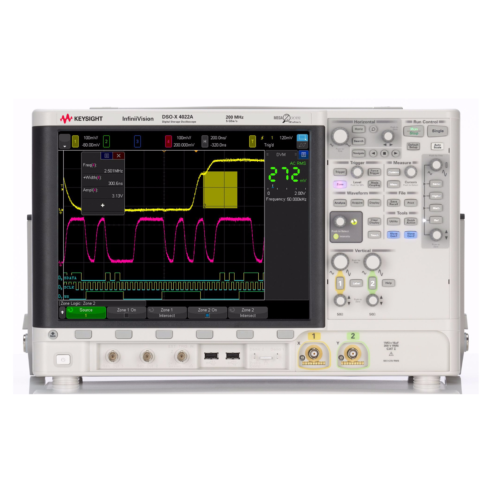 DSOX4022A数字示波器 200MHz 2个模拟通道