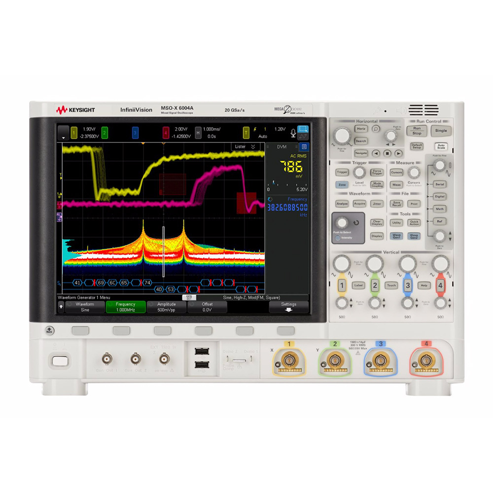 MSOX6004A 示波器1GHz 至6GHz 4个模拟通道和16个通道