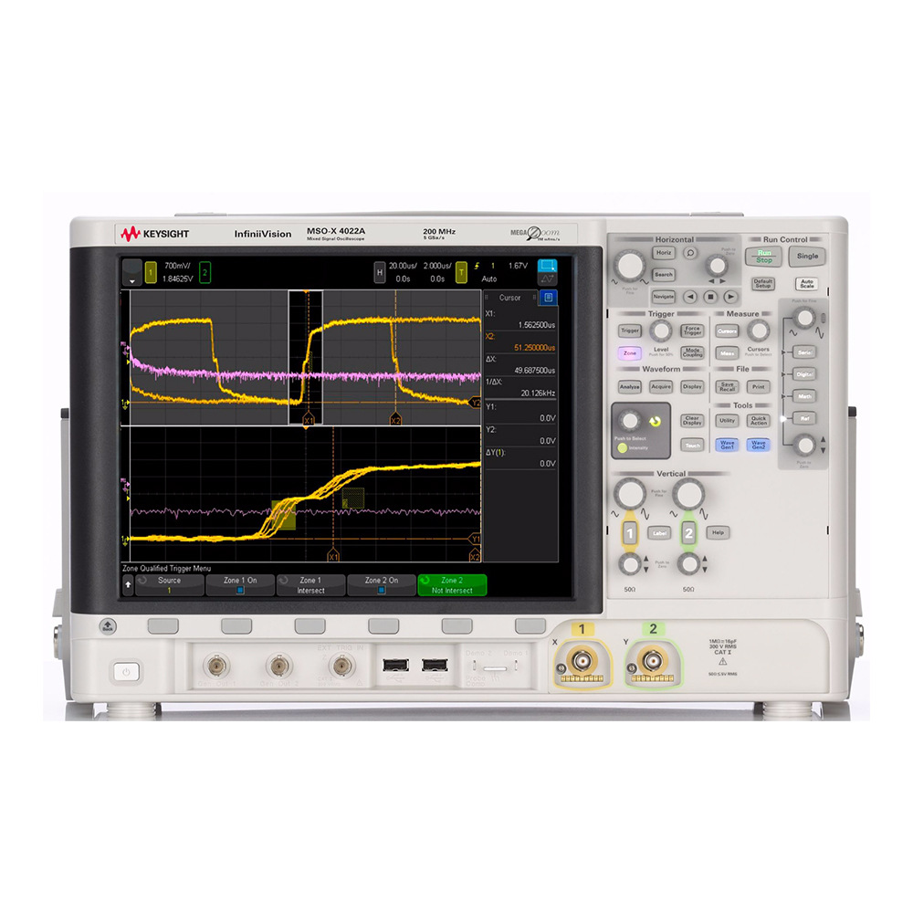 MSOX4022A 示波器 200 MHz 2个模拟通道和16个数字通道