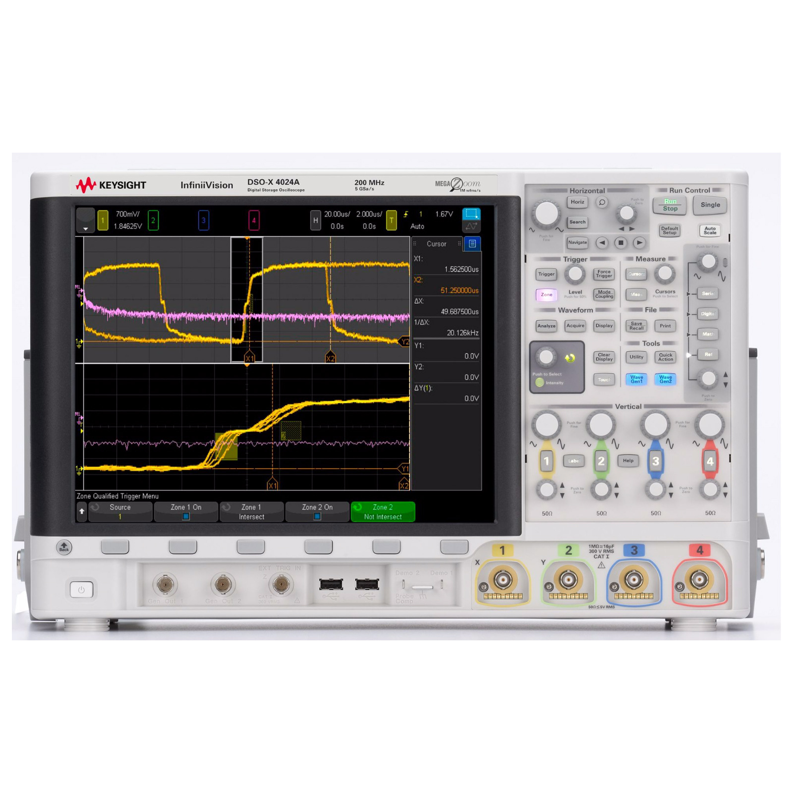 DSOX4024A 示波器 200MHz 4个模拟通道