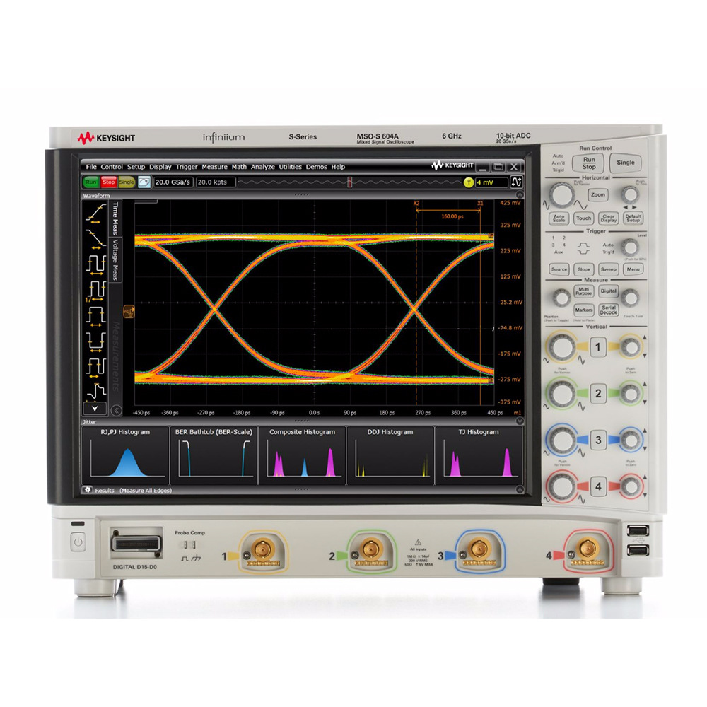 MSOS604A 示波器 6GHz 4个模拟通道和16个数字通道