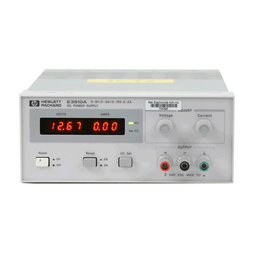 是德科技 E3610A单路输出直流电源 双量程8V,3A/15V,2A